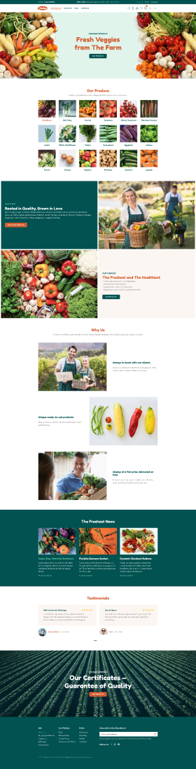 Skins Organic Vegetables